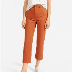 Everlane straight-leg crop, cider, size 6